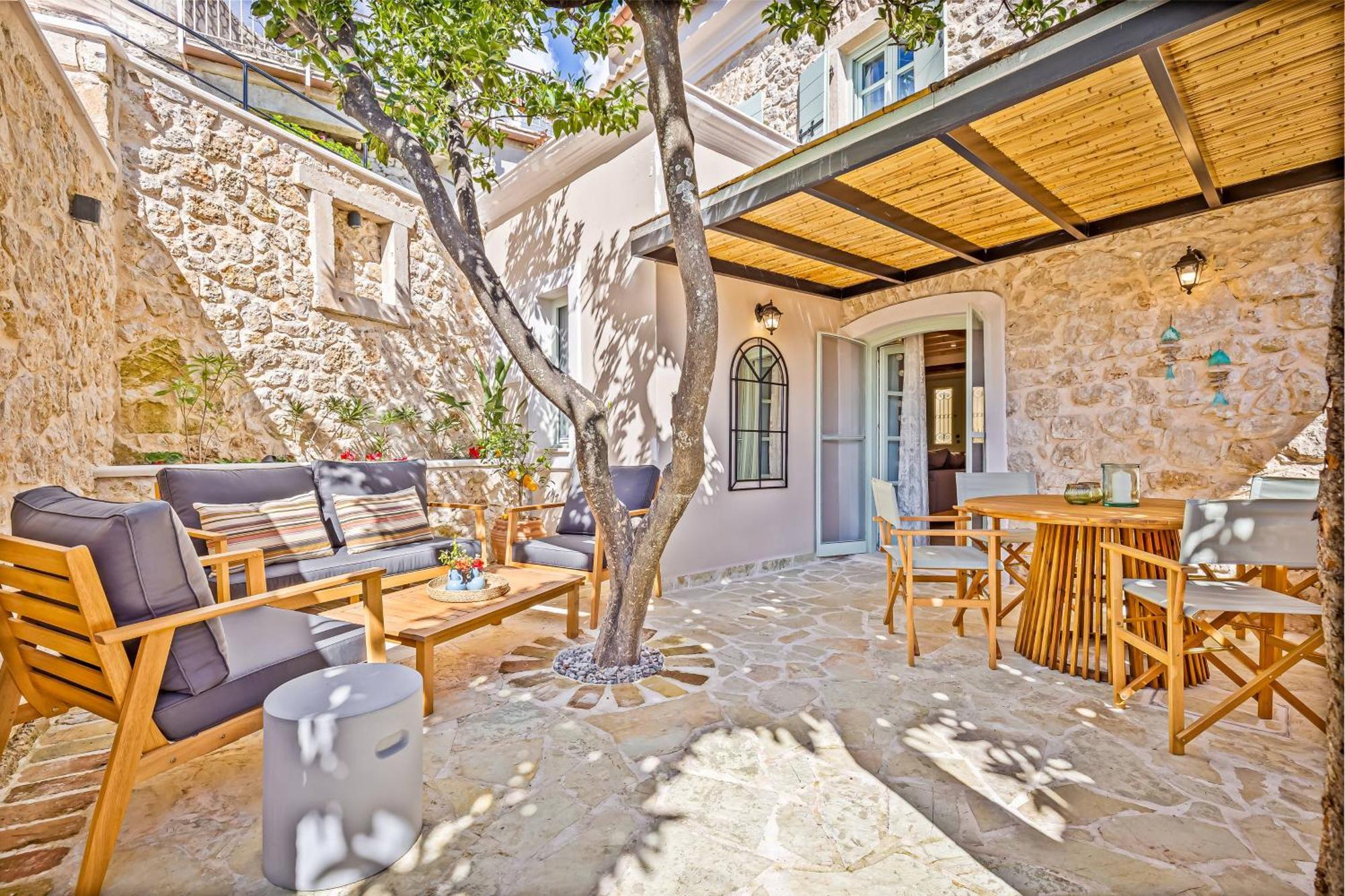 Courtyard Cottage Corfu Lakones ภายนอก รูปภาพ